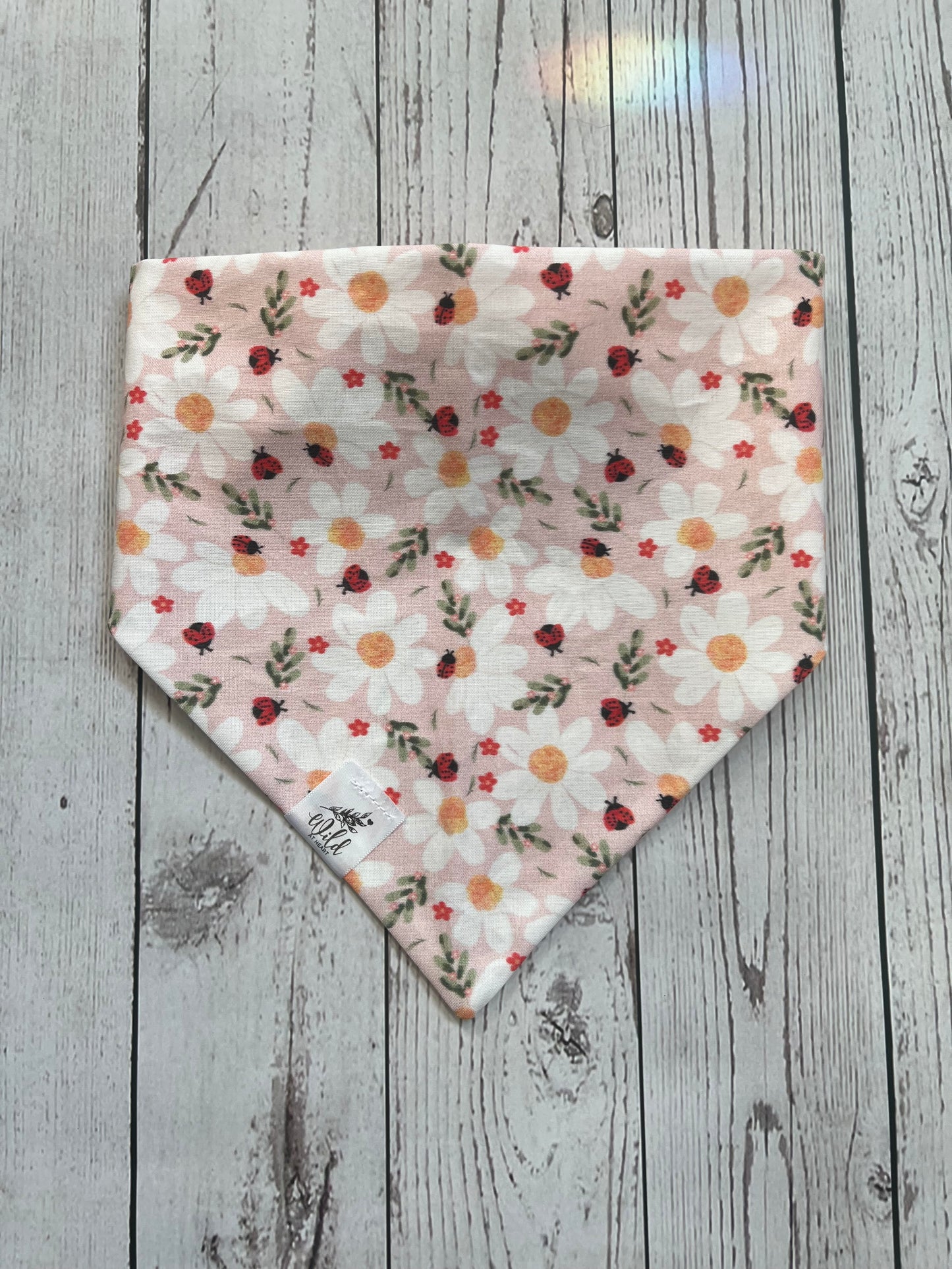 "Ladybug Garden” Pet Bandana