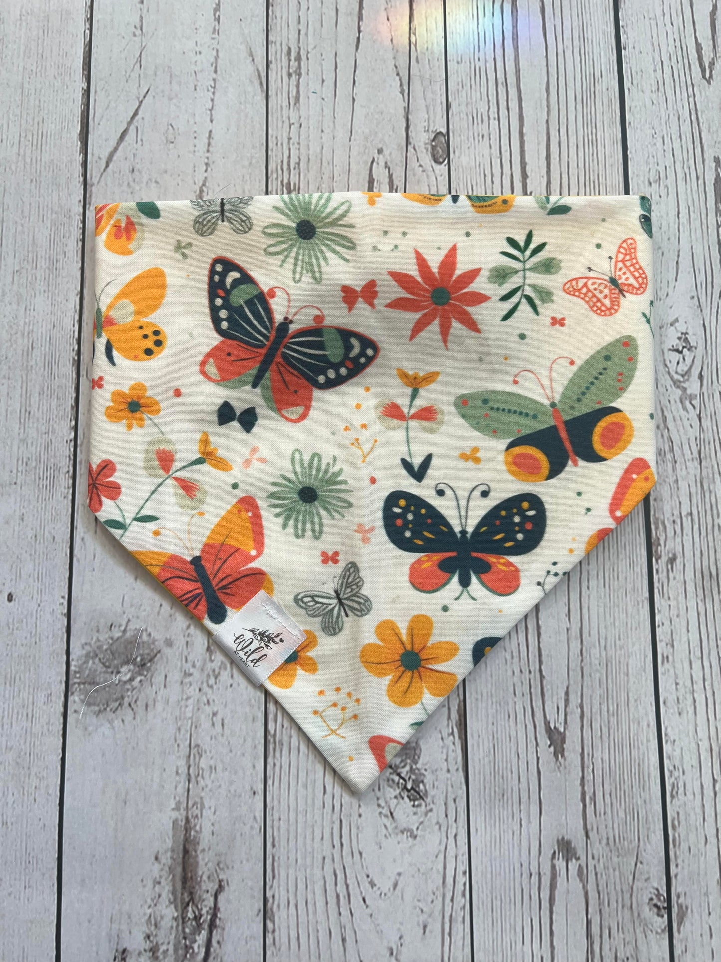 "Flutter and Bloom” Pet Bandana