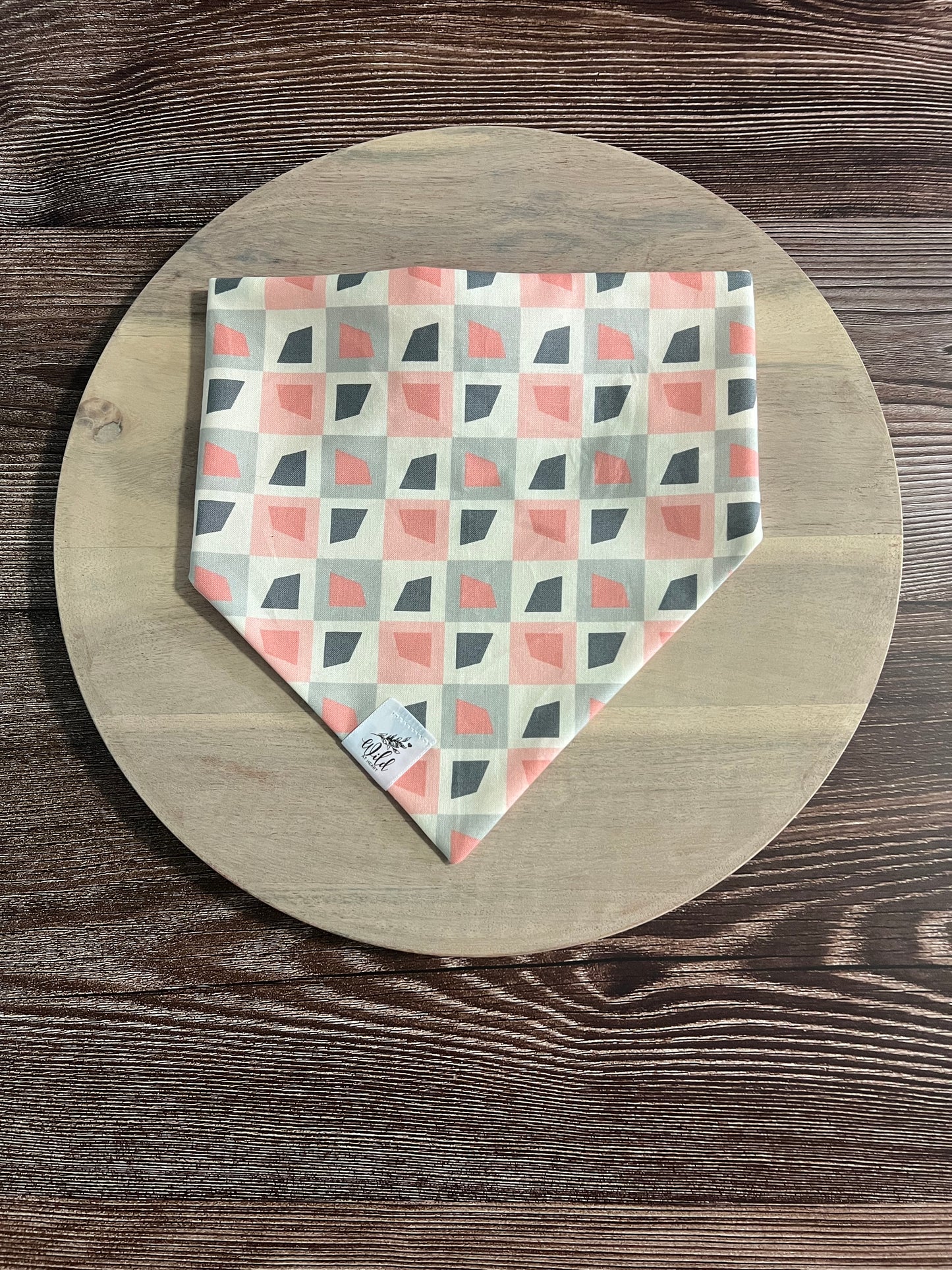 “Blush Block Party” Pet Bandana