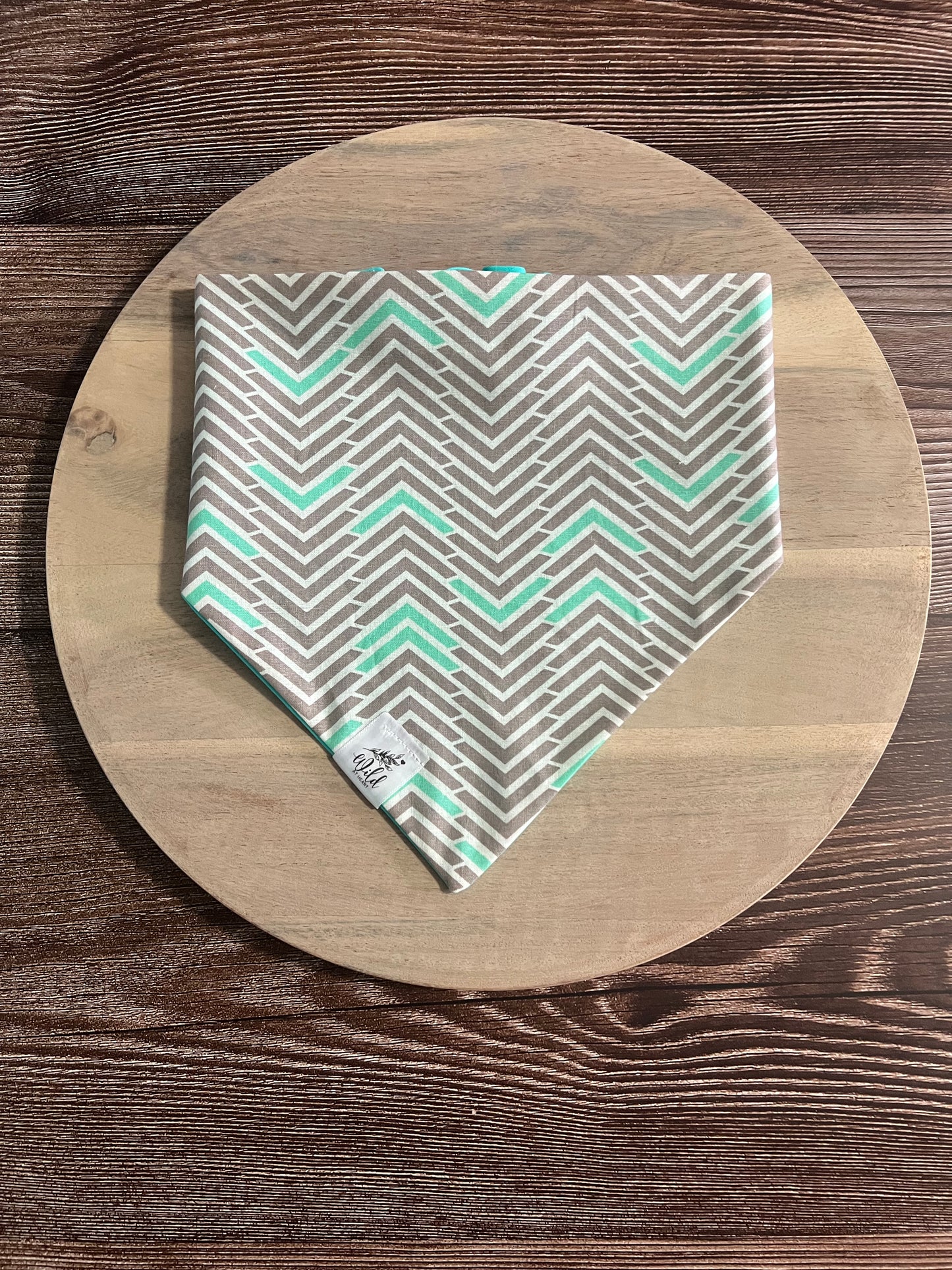“Mint Mocha Arrows” Pet Bandana