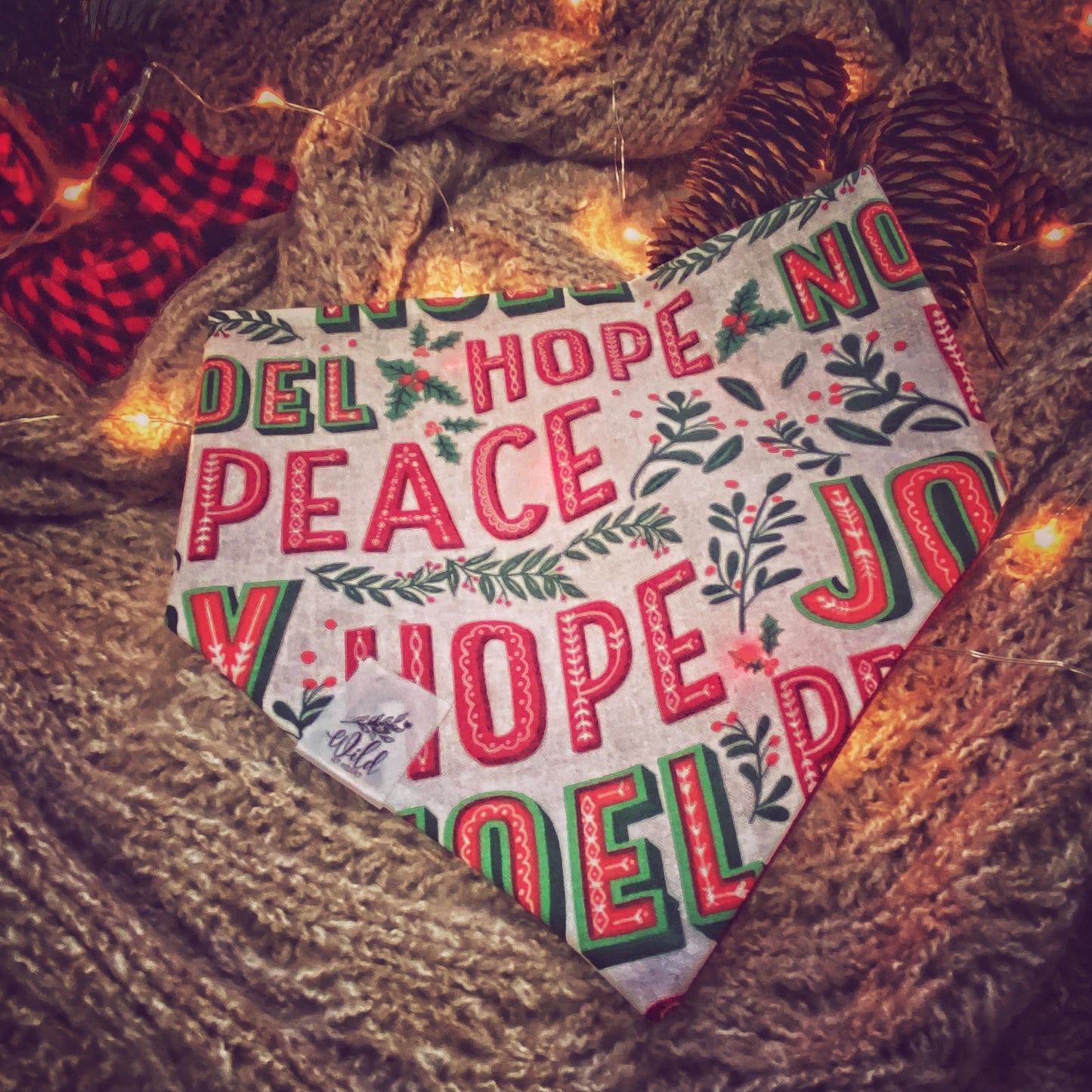 "Holiday Harmony" Pet Bandana