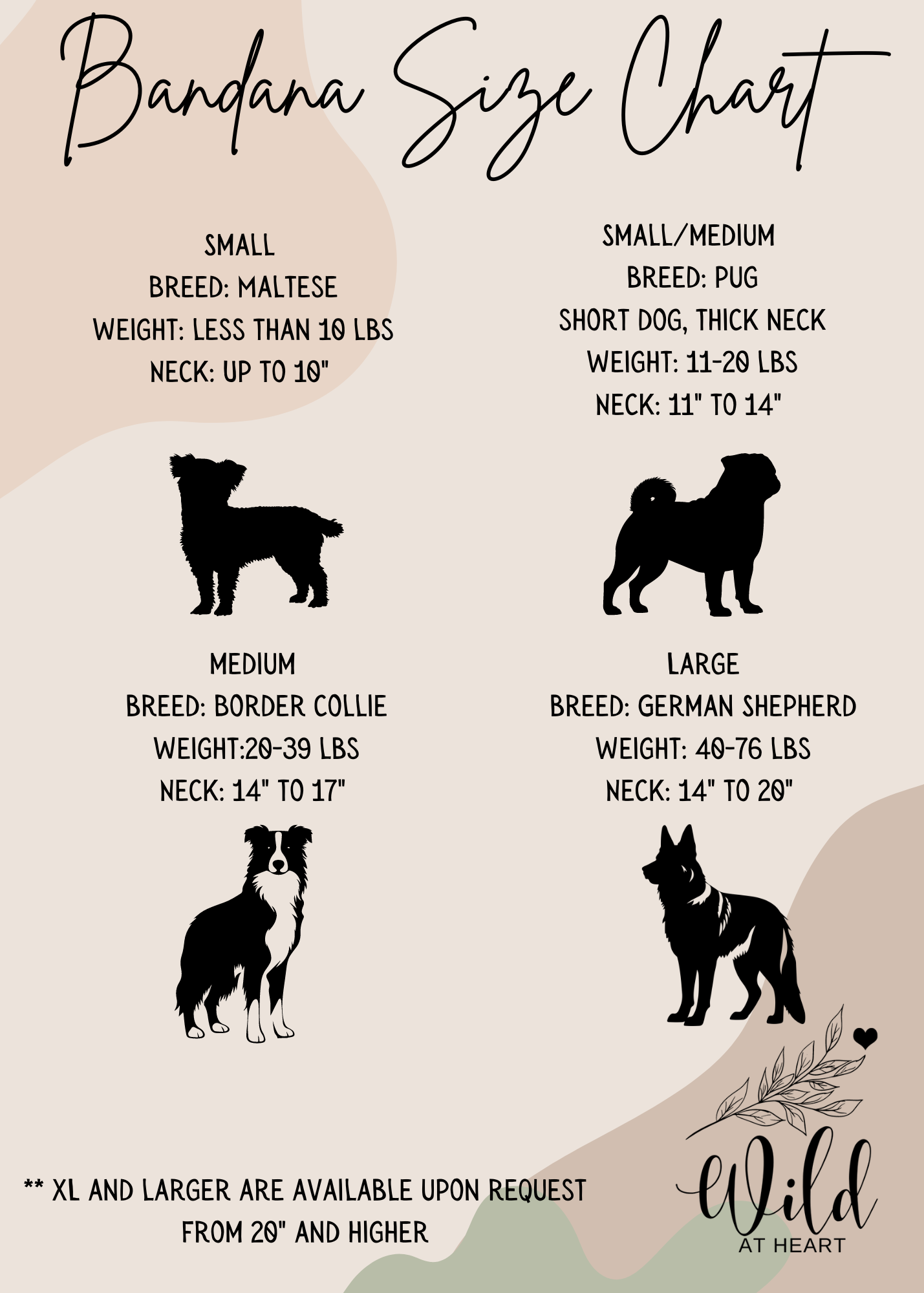 “Sugar & Spruce” Pet Bandana