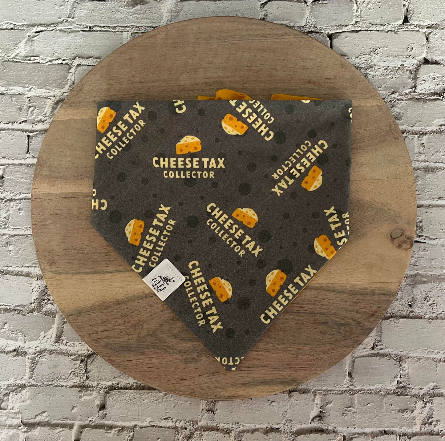 “Cheese Tax Collector” Pet Bandana