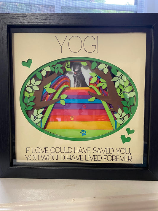 3D Pet Memorial Shadow Box