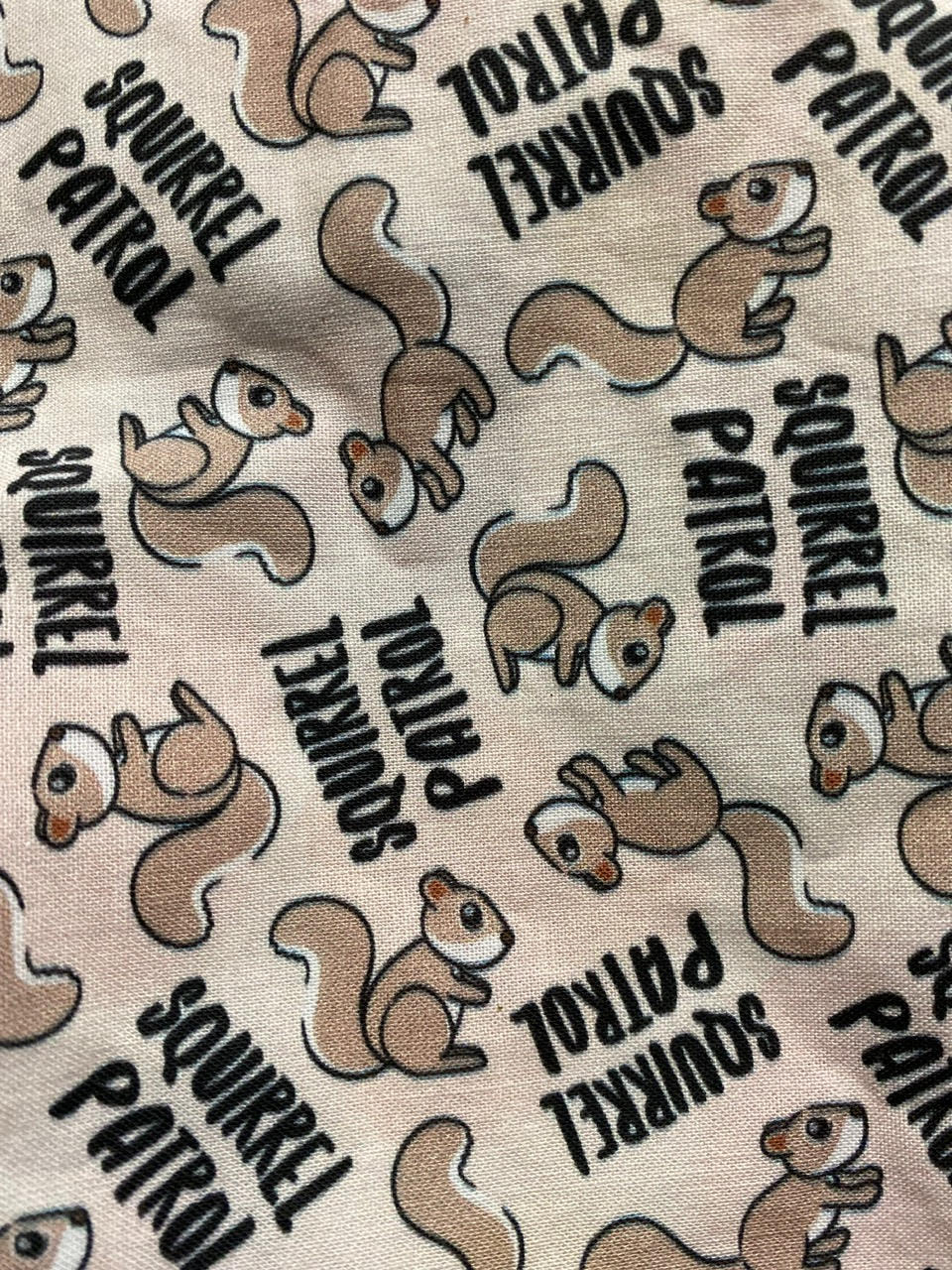 "Squirrel Patrol" Pet Bandana