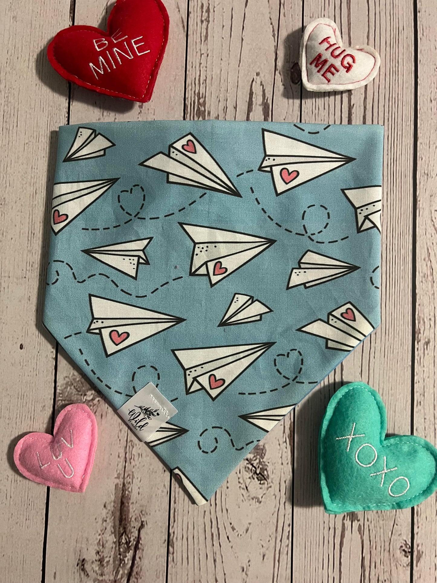 "Paper Planes & Puppy Dreams" Pet Bandana