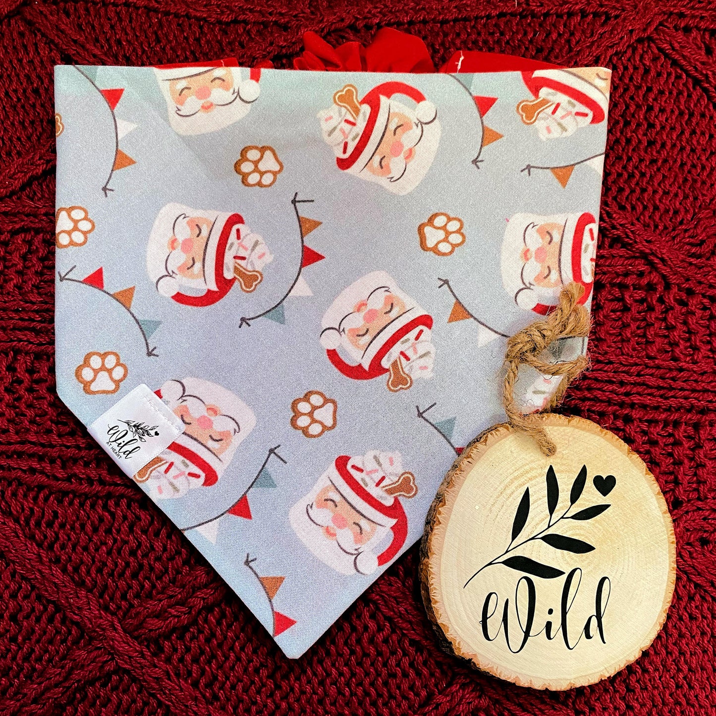 "Santa’s Pup-tastic Treats" Pet Bandana