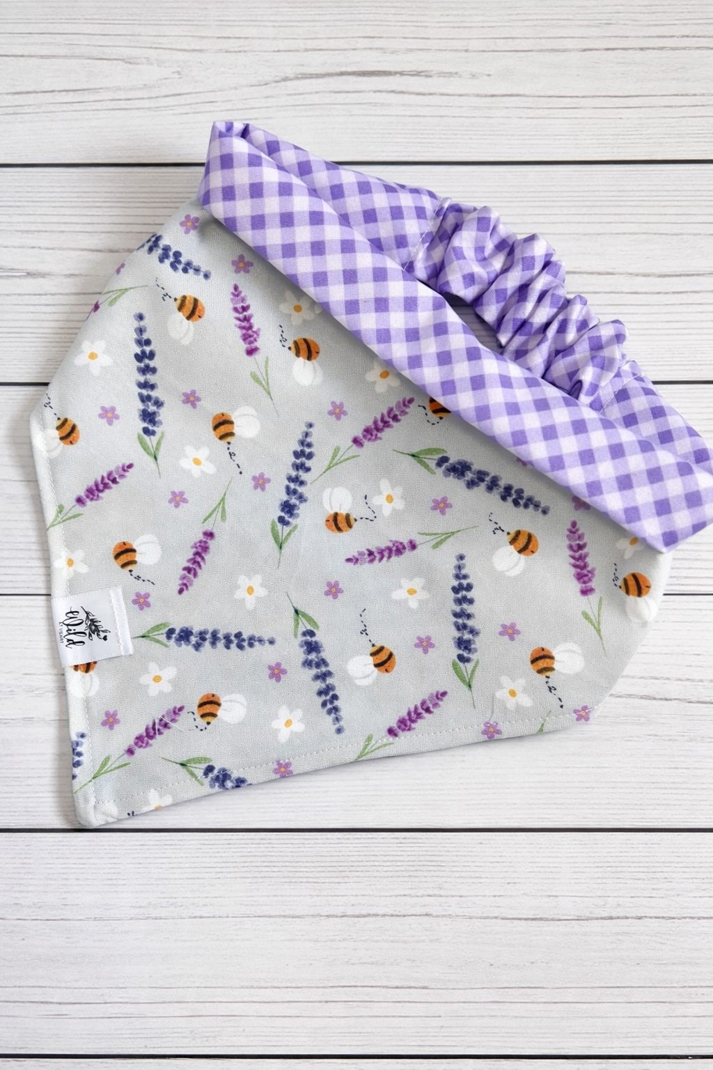 "Lavender Honey Field" Reversible Pet Bandana