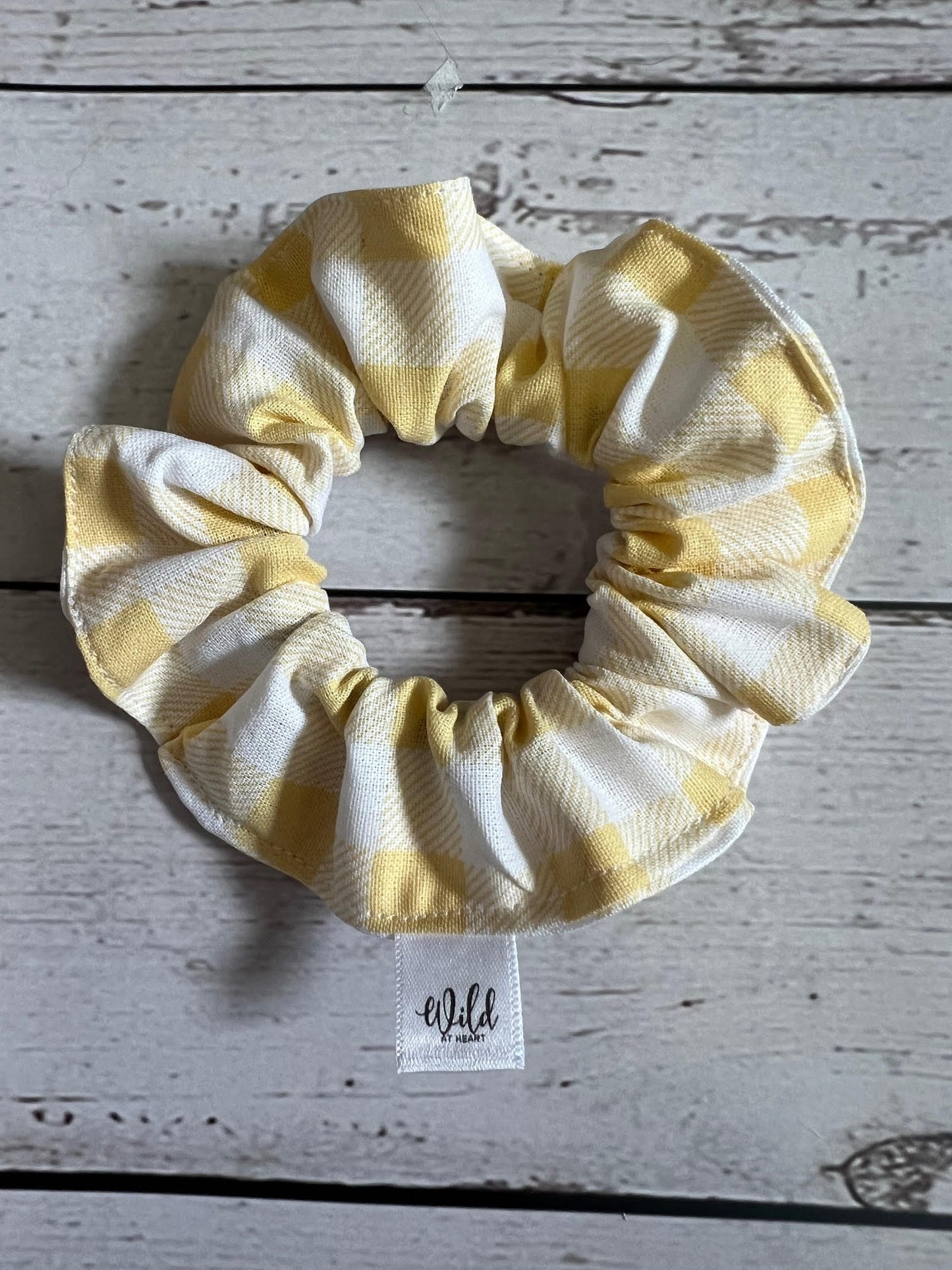 Gingham Hair Scrunchie