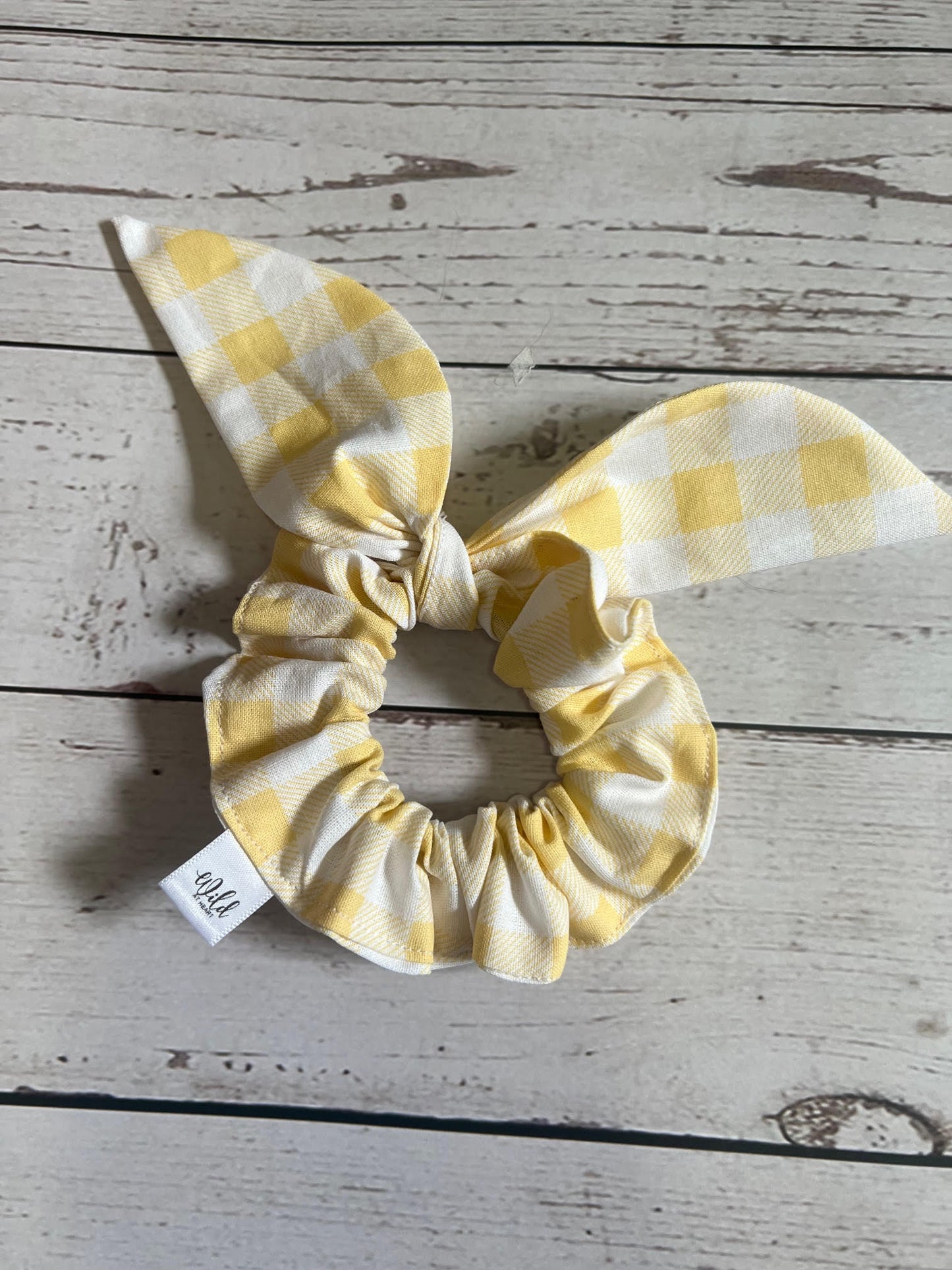 Gingham Hair Scrunchie