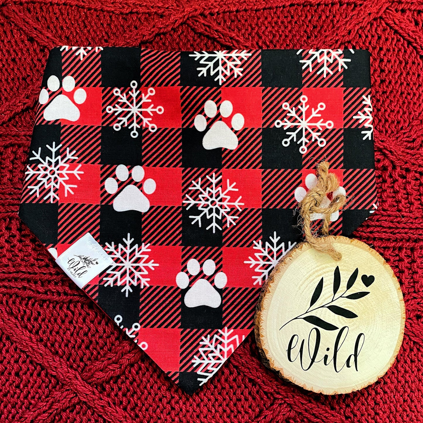 "Buffalo Snow Paws" Pet Bandana