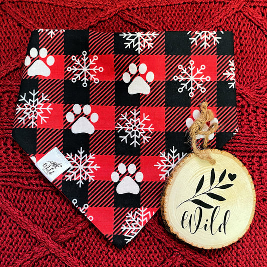 "Buffalo Snow Paws" Pet Bandana