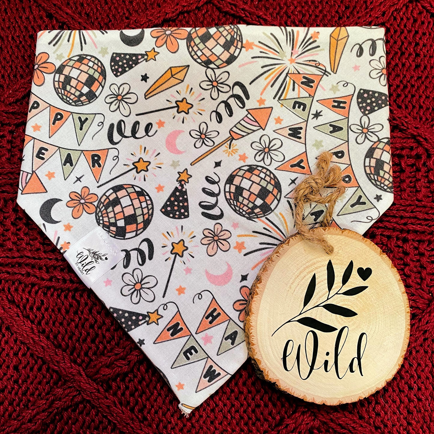 "New Year’s Paw-ty Glam" Pet Bandana