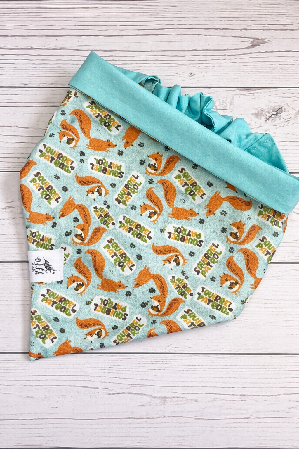 "Squirrel Patrol" Pet Bandana