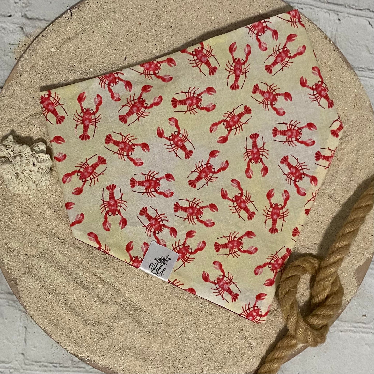 "Lobster Lounge” Pet Bandana