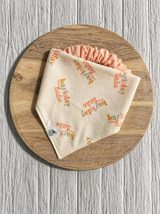 "Barkday Babe Classic" Pet Bandana
