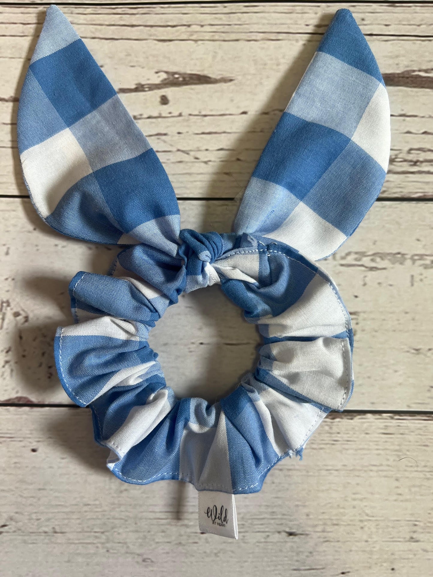 Gingham Hair Scrunchie