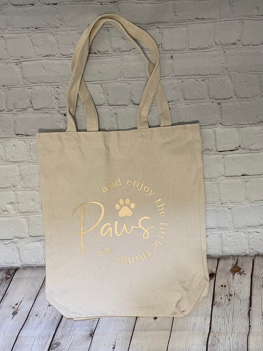 "Paws & Enjoy" Tote Bag