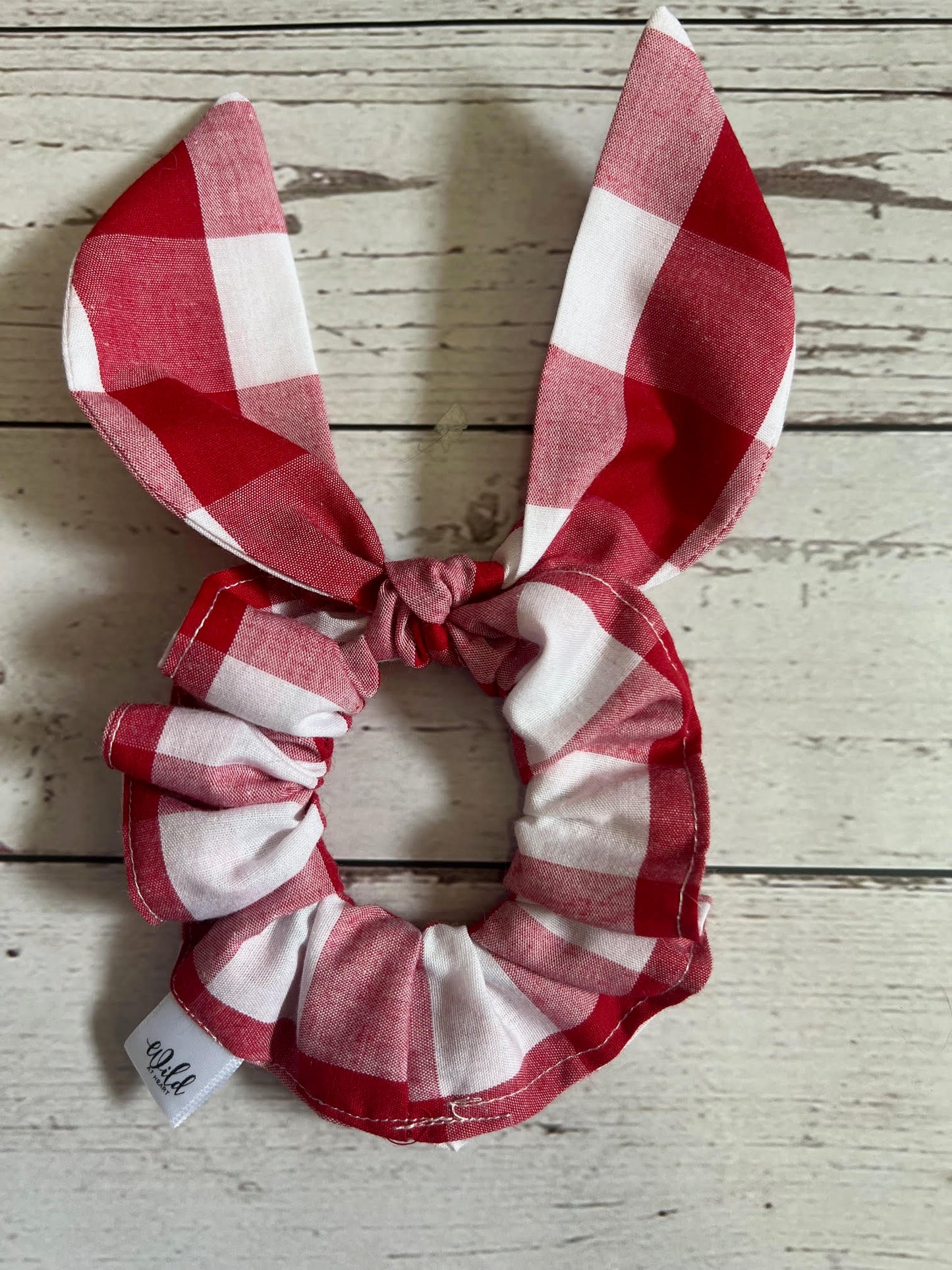 Gingham Hair Scrunchie