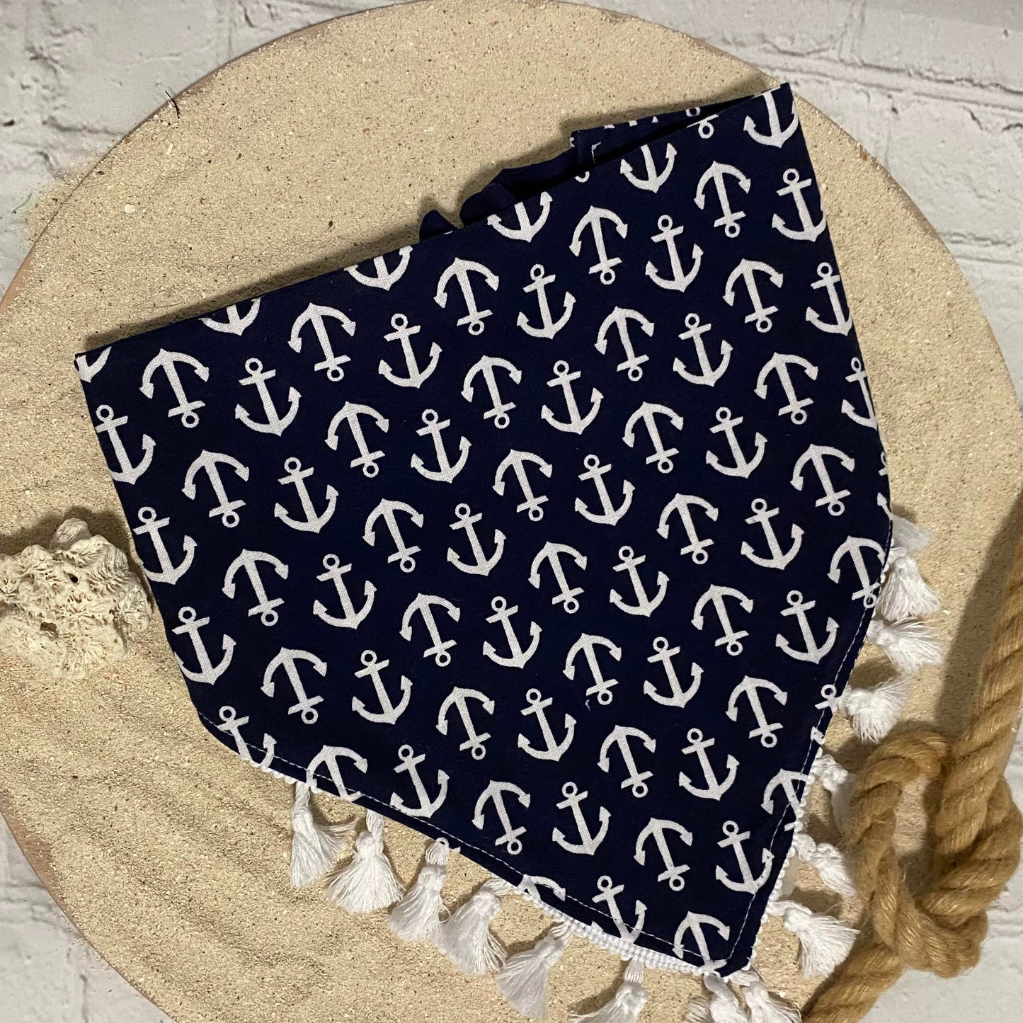 "Anchors Aweigh” Pet Bandana