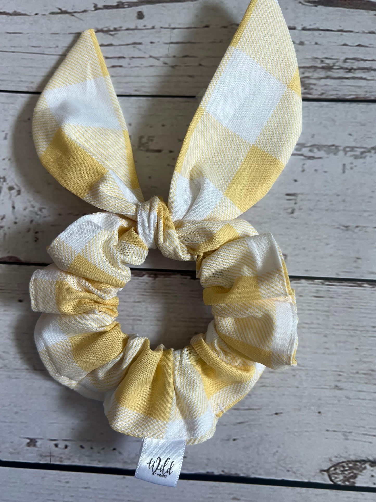 Gingham Hair Scrunchie