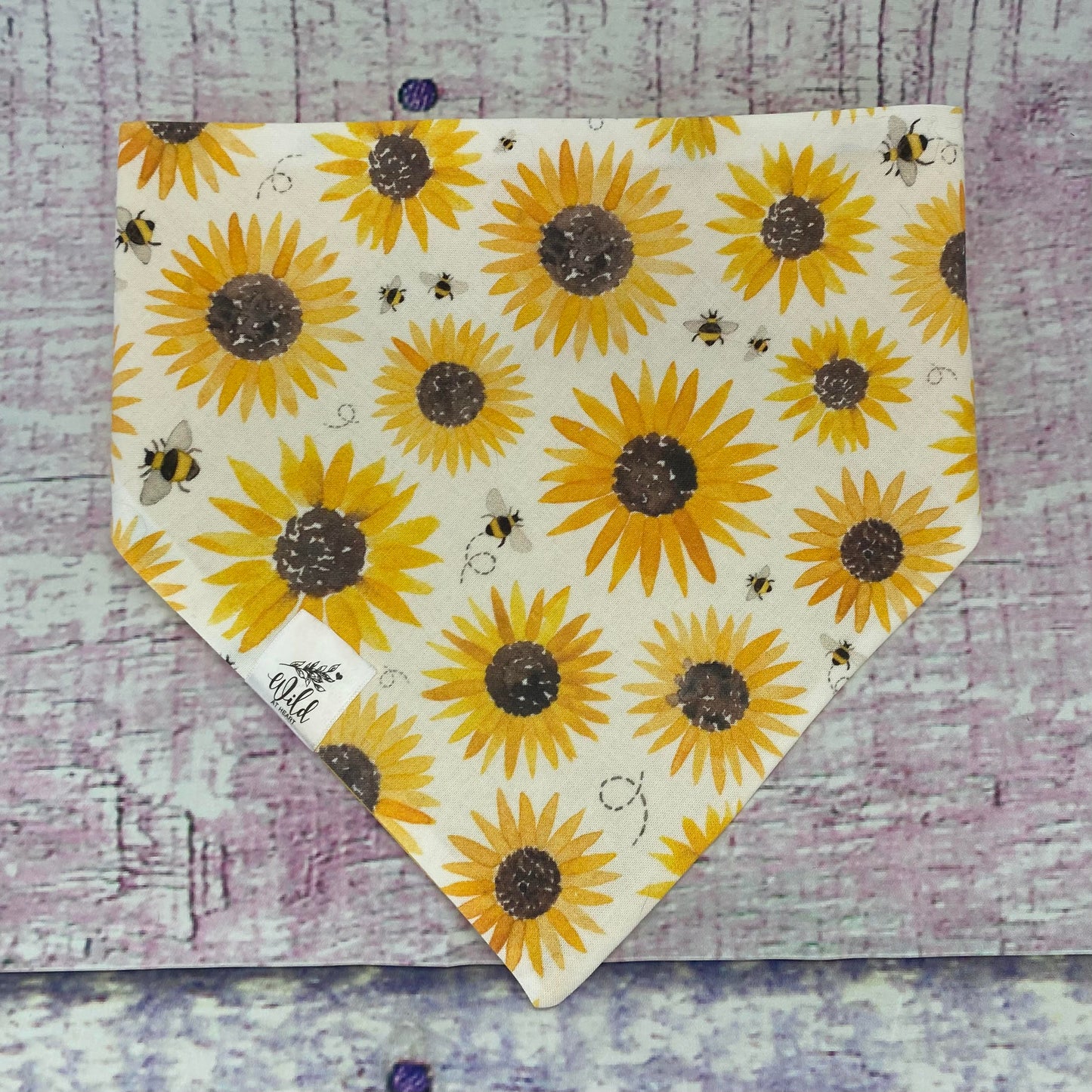 "Bumblebee Blooms” Pet Bandana