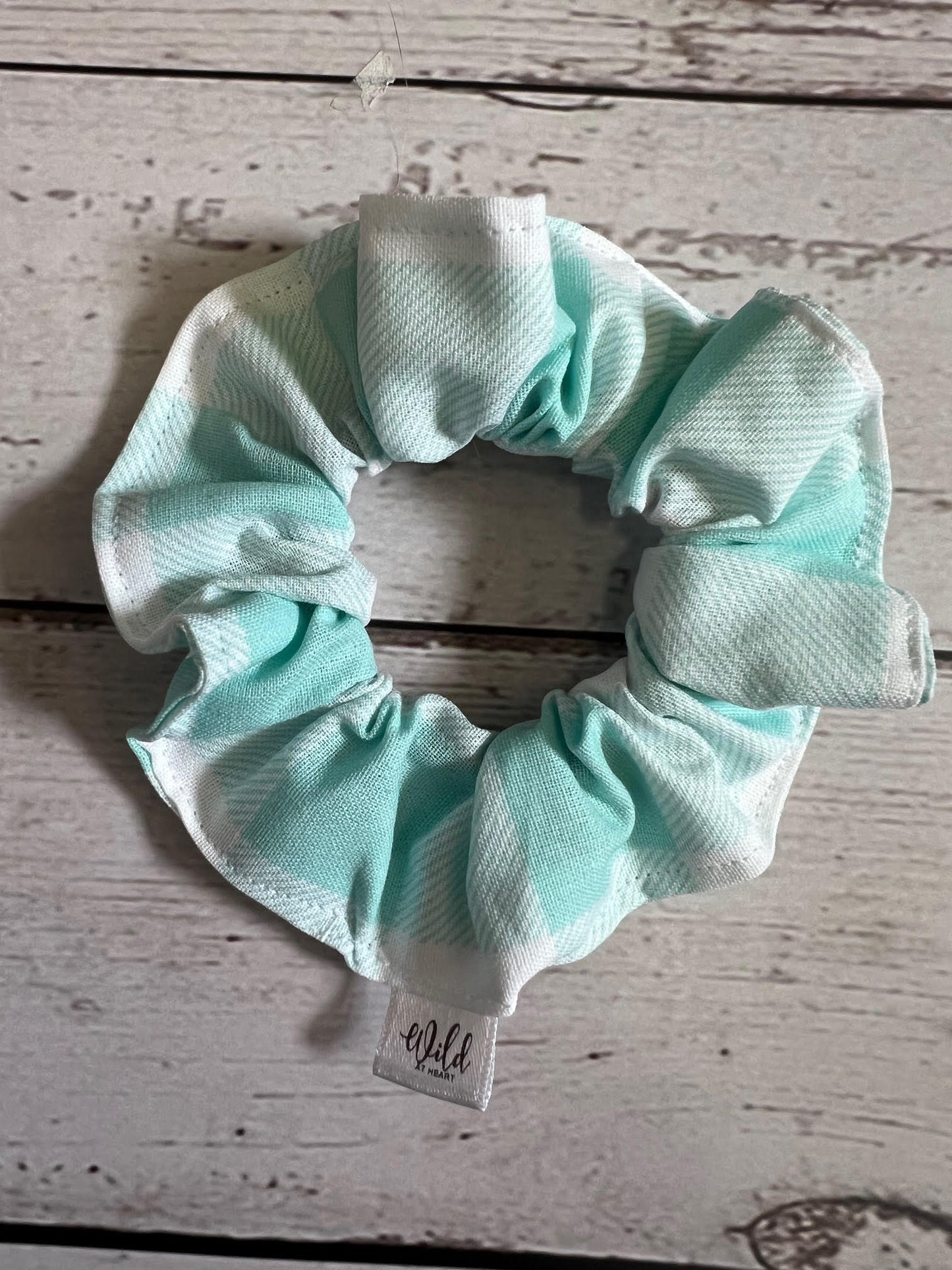 Gingham Hair Scrunchie