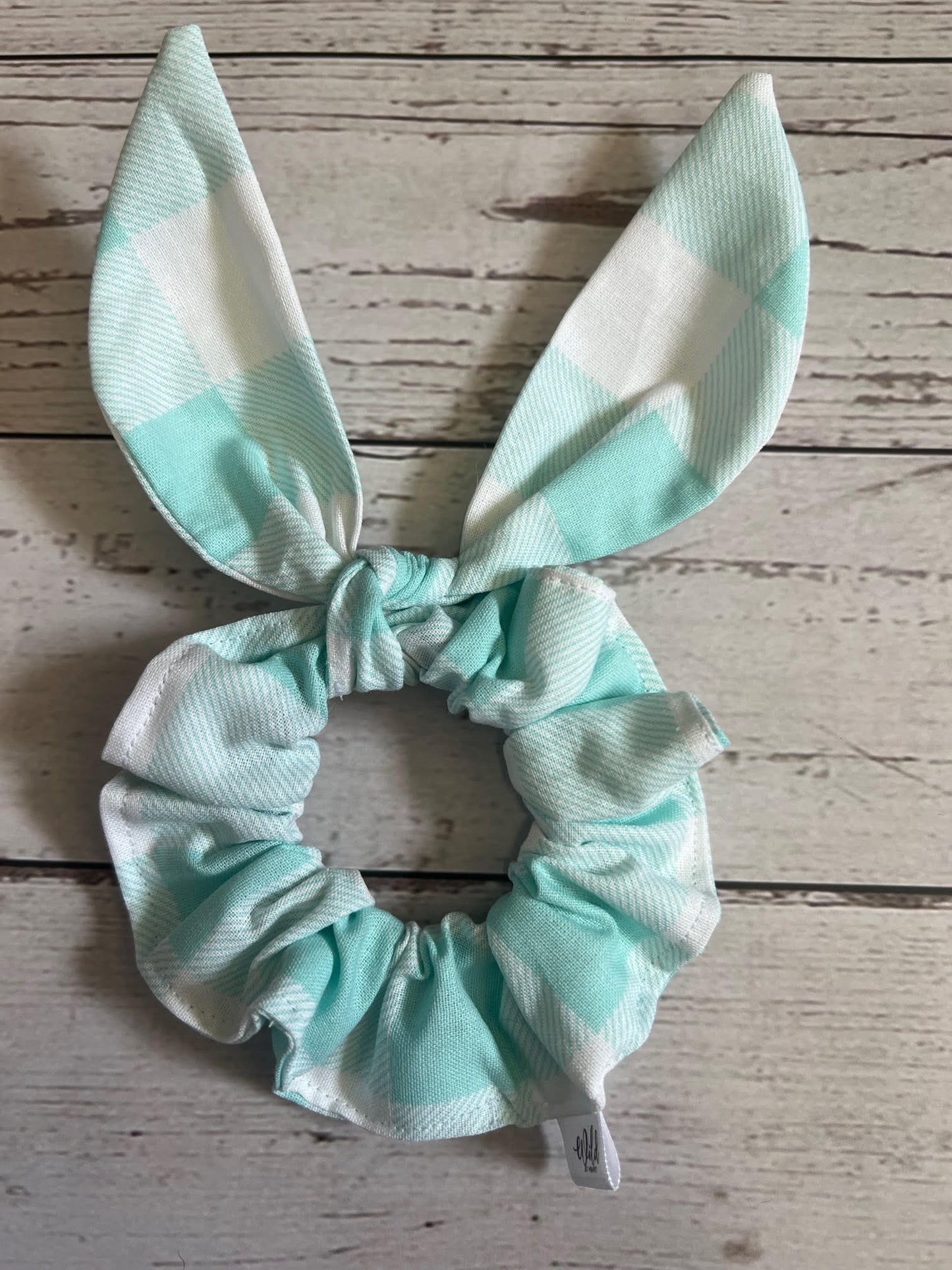 Gingham Hair Scrunchie