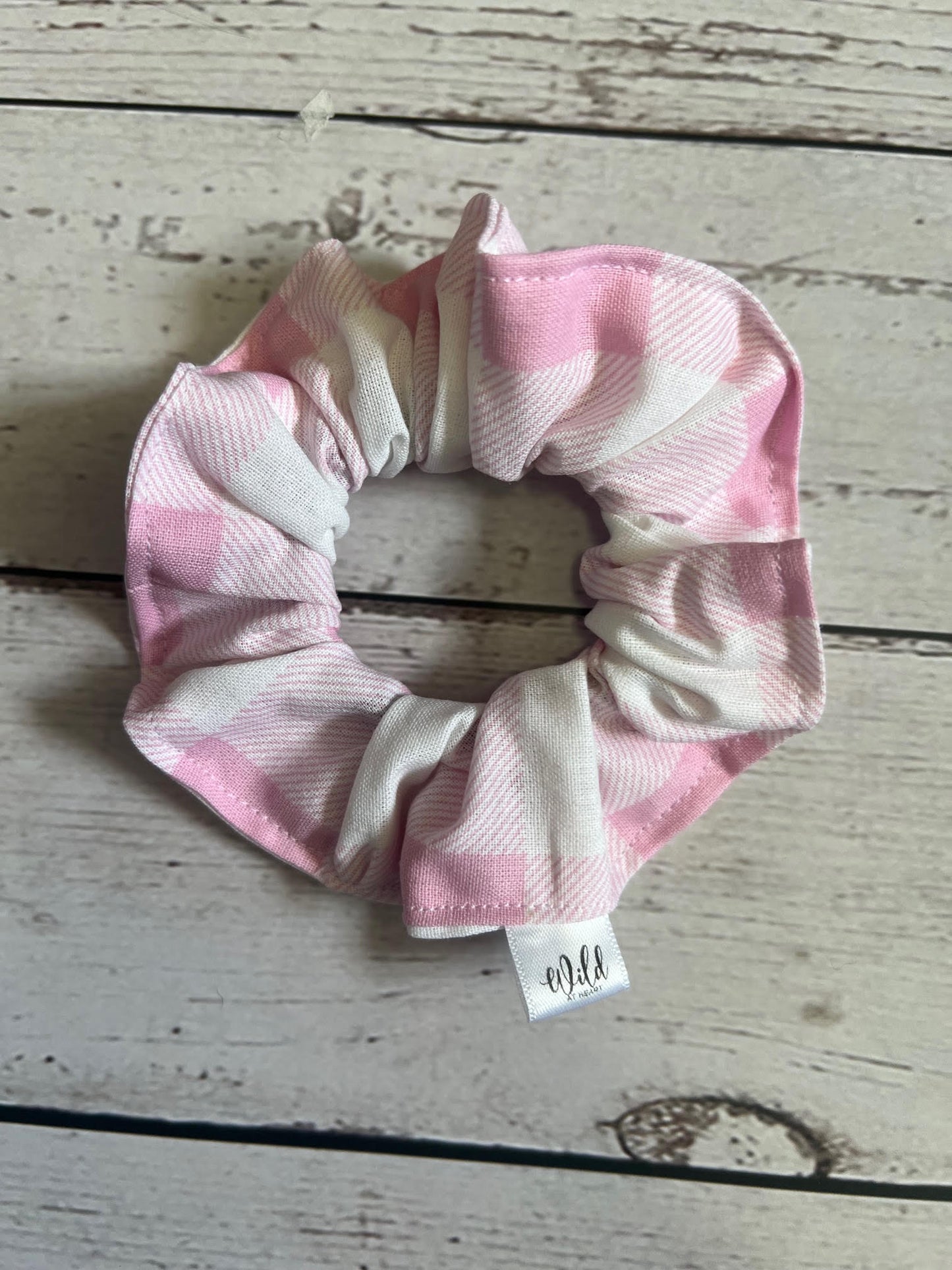Gingham Hair Scrunchie