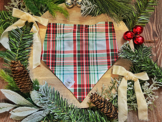 “Merry Tartan” Pet Bandana