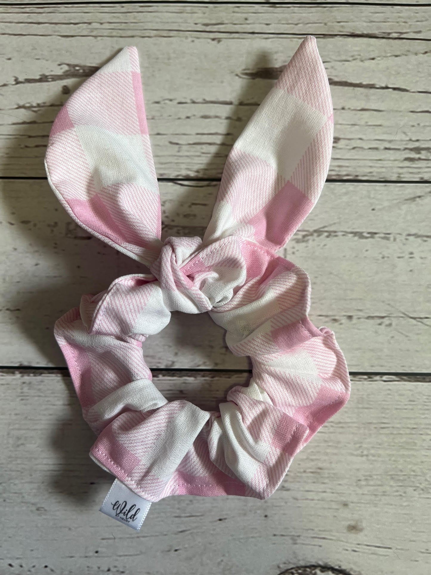 Gingham Hair Scrunchie