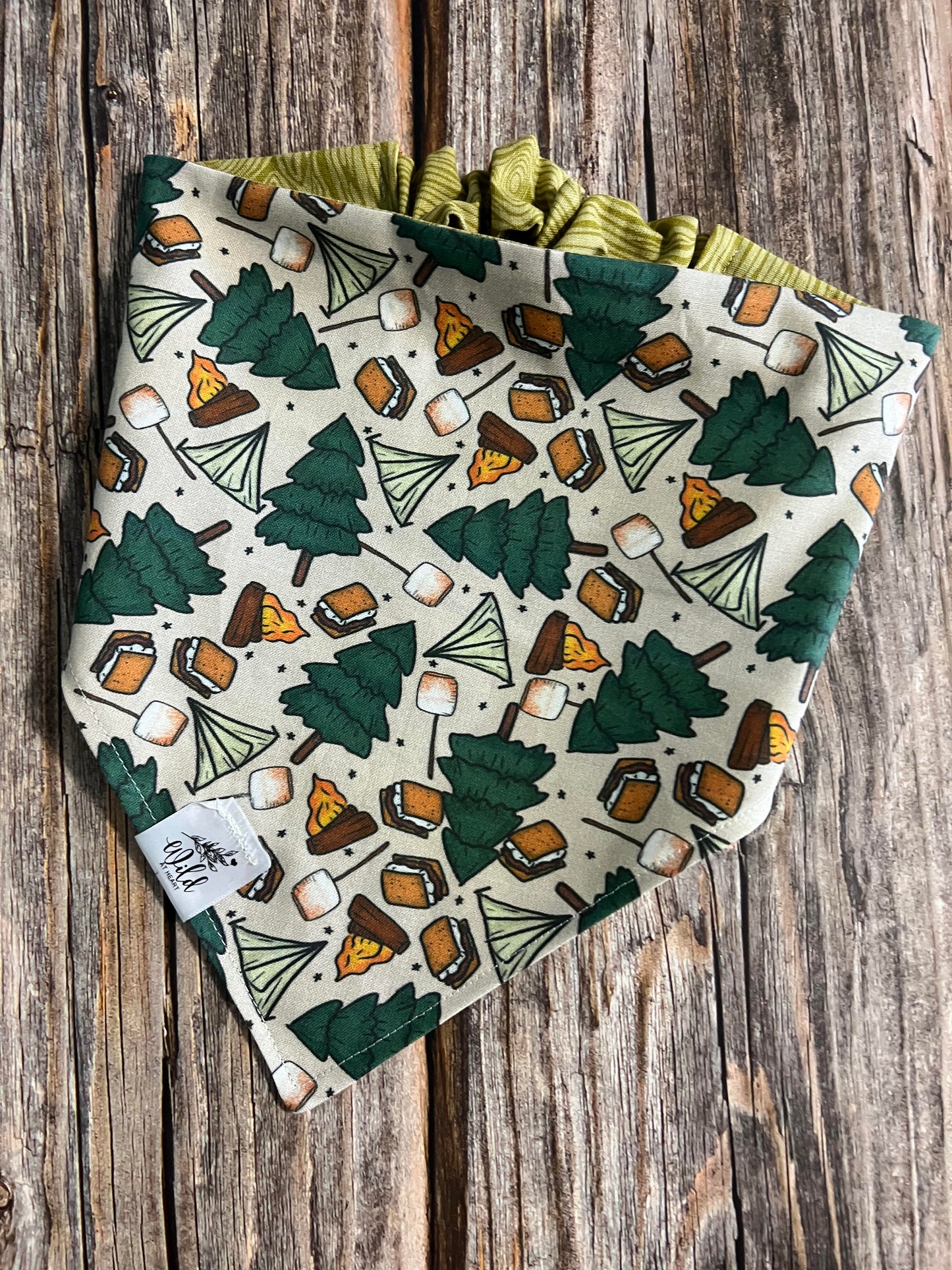 "Campfire Treats" Reversible Pet Bandana