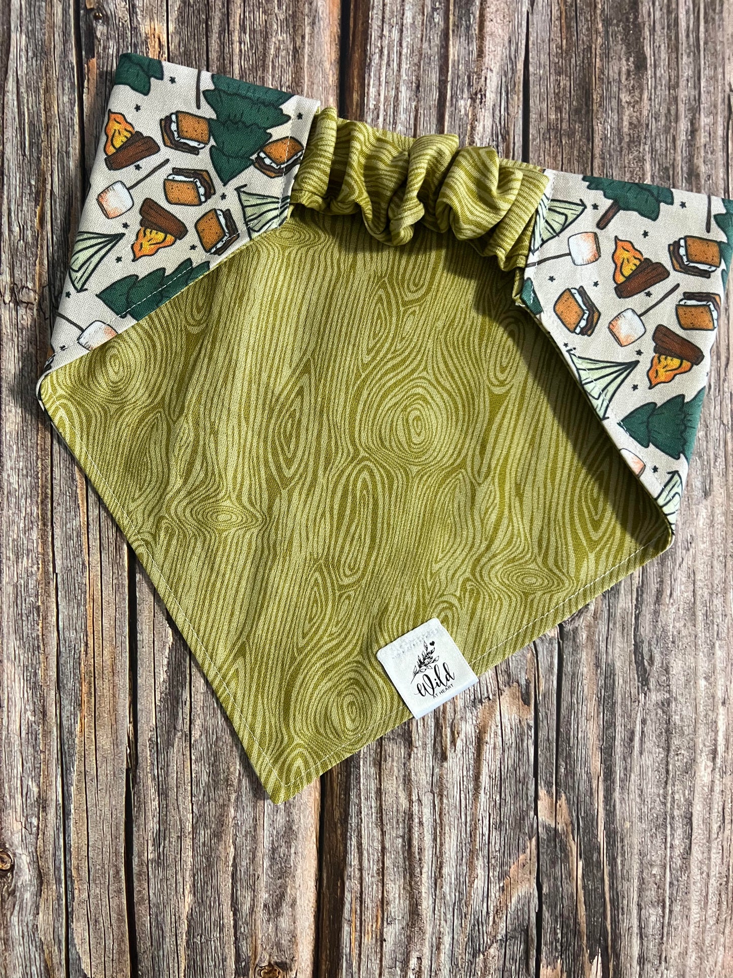"Campfire Treats" Reversible Pet Bandana