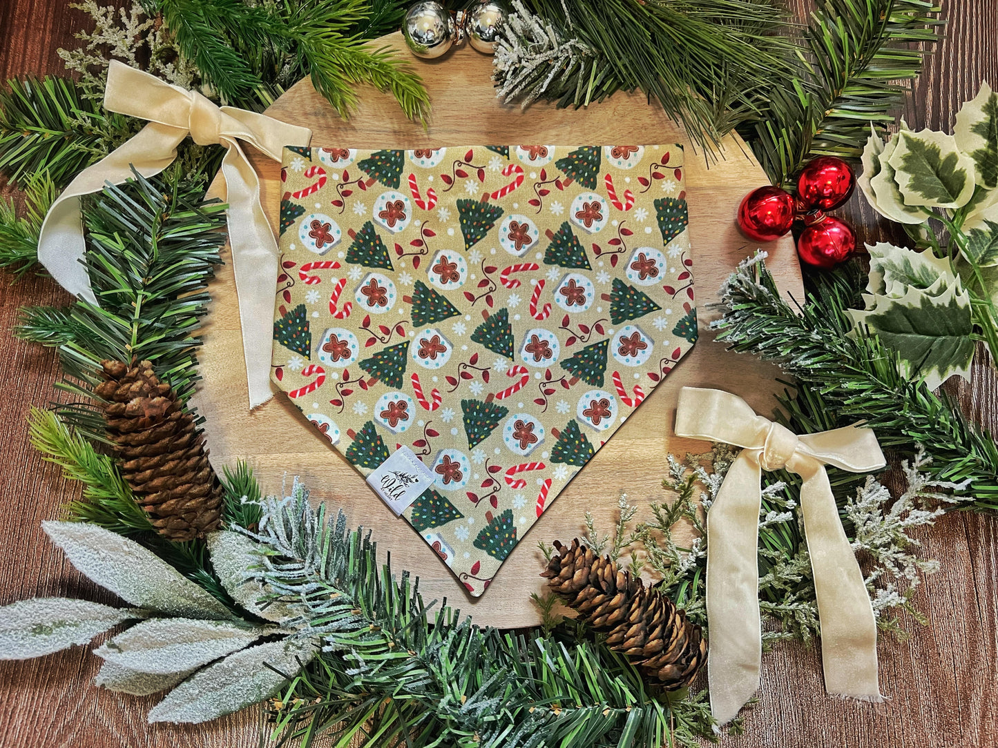 “Sugar & Spruce” Pet Bandana