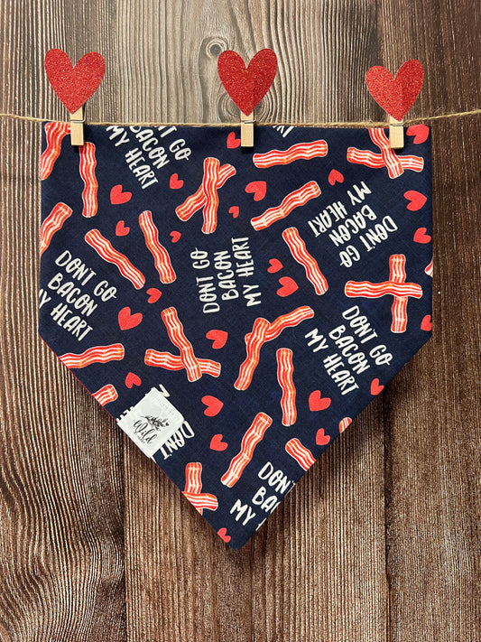 "Bacon My Heart" Pet Bandana