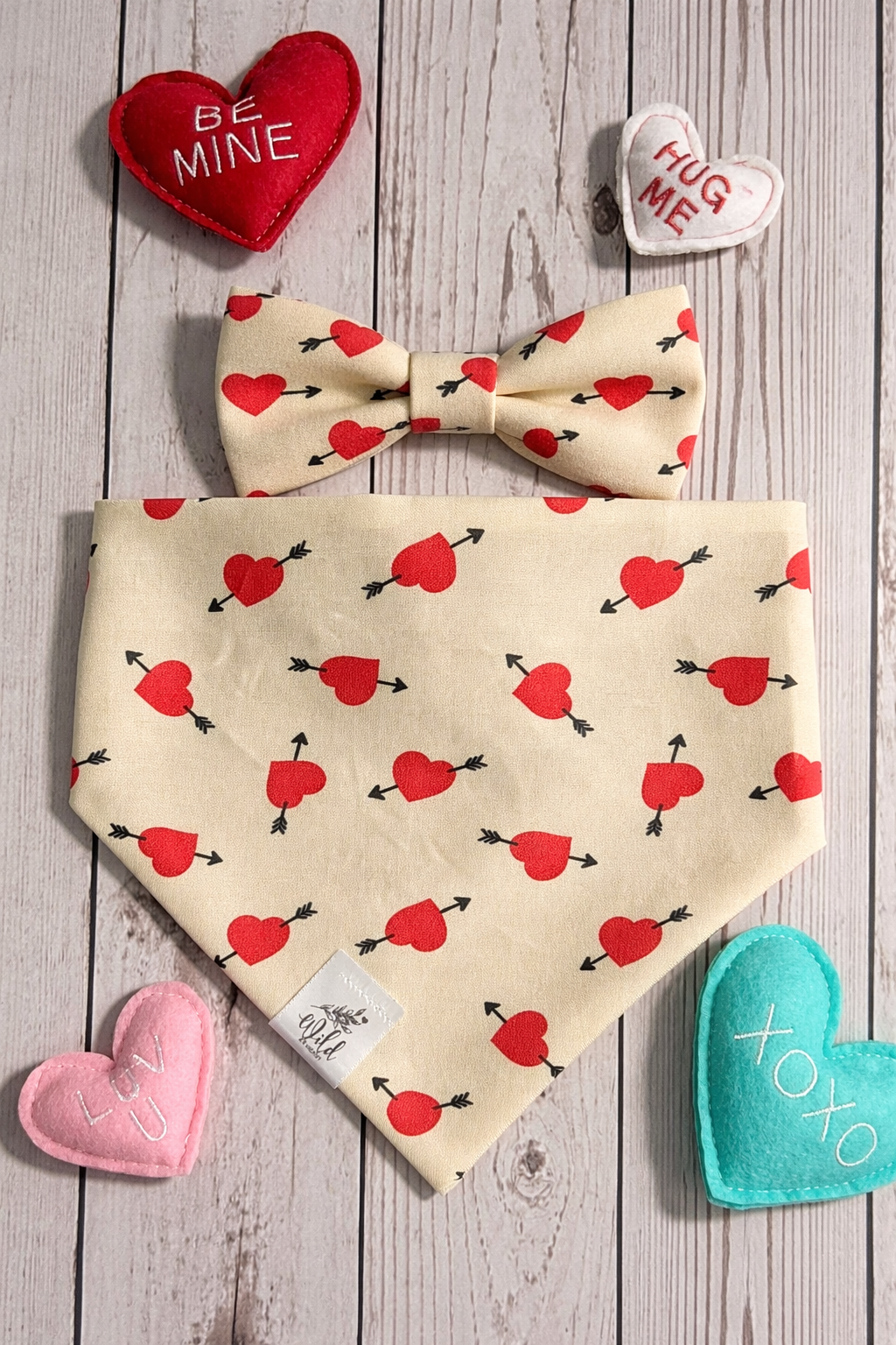 "Puppy Love Club" Bundle (Bandana & Bow)