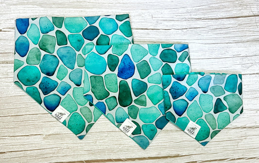 “Coastal Pebbles” Pet Bandana