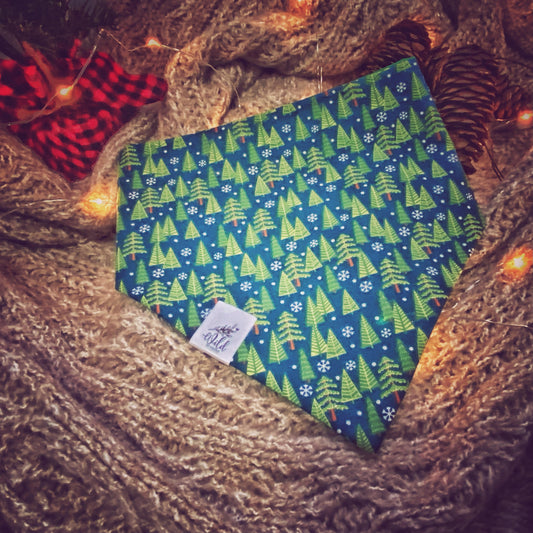"Enchanted Evergreens" Pet Bandana