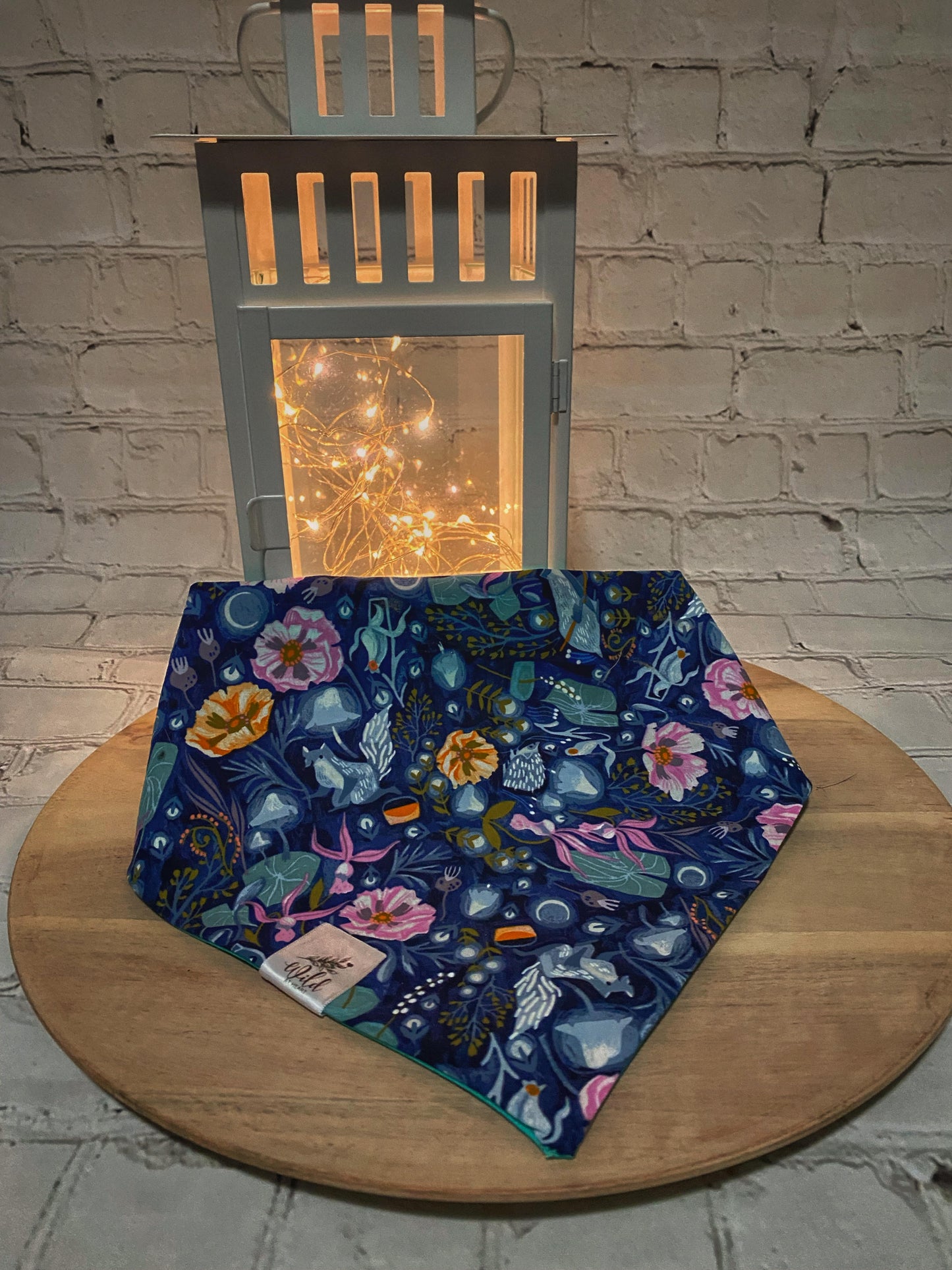 "Enchanted Forest Bloom” Pet Bandana