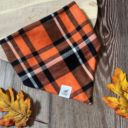 “Jack O'Plaid” Pet Bandana
