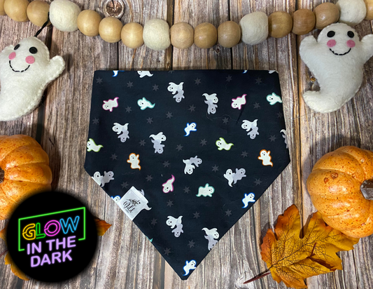 "Glowin' Boo Buddies " Pet Bandana