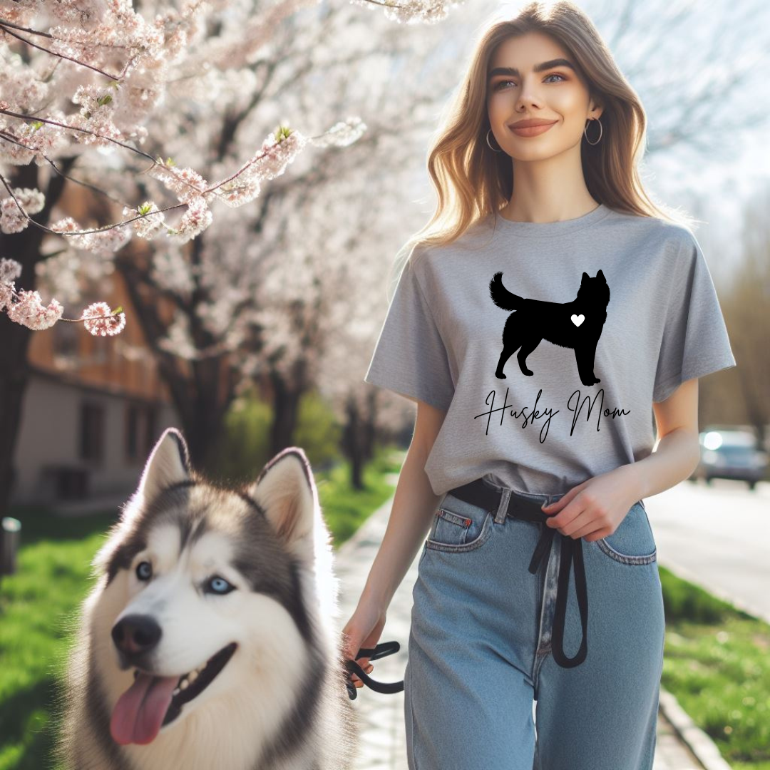 "Husky Mom" T-Shirt