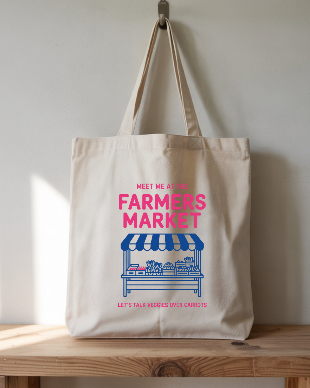 "Meet Me at The Market" Tote Bag