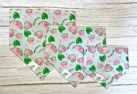 “Melon Vibes Only” Pet Bandana