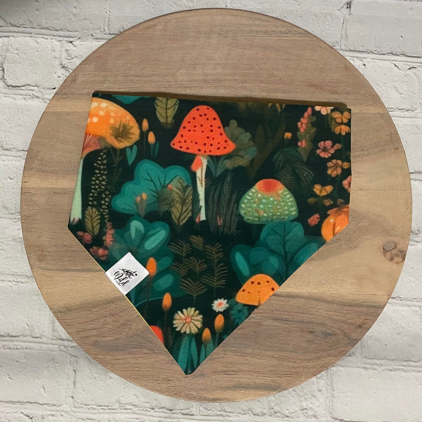 "Mushroom Meadow" Pet Bandana