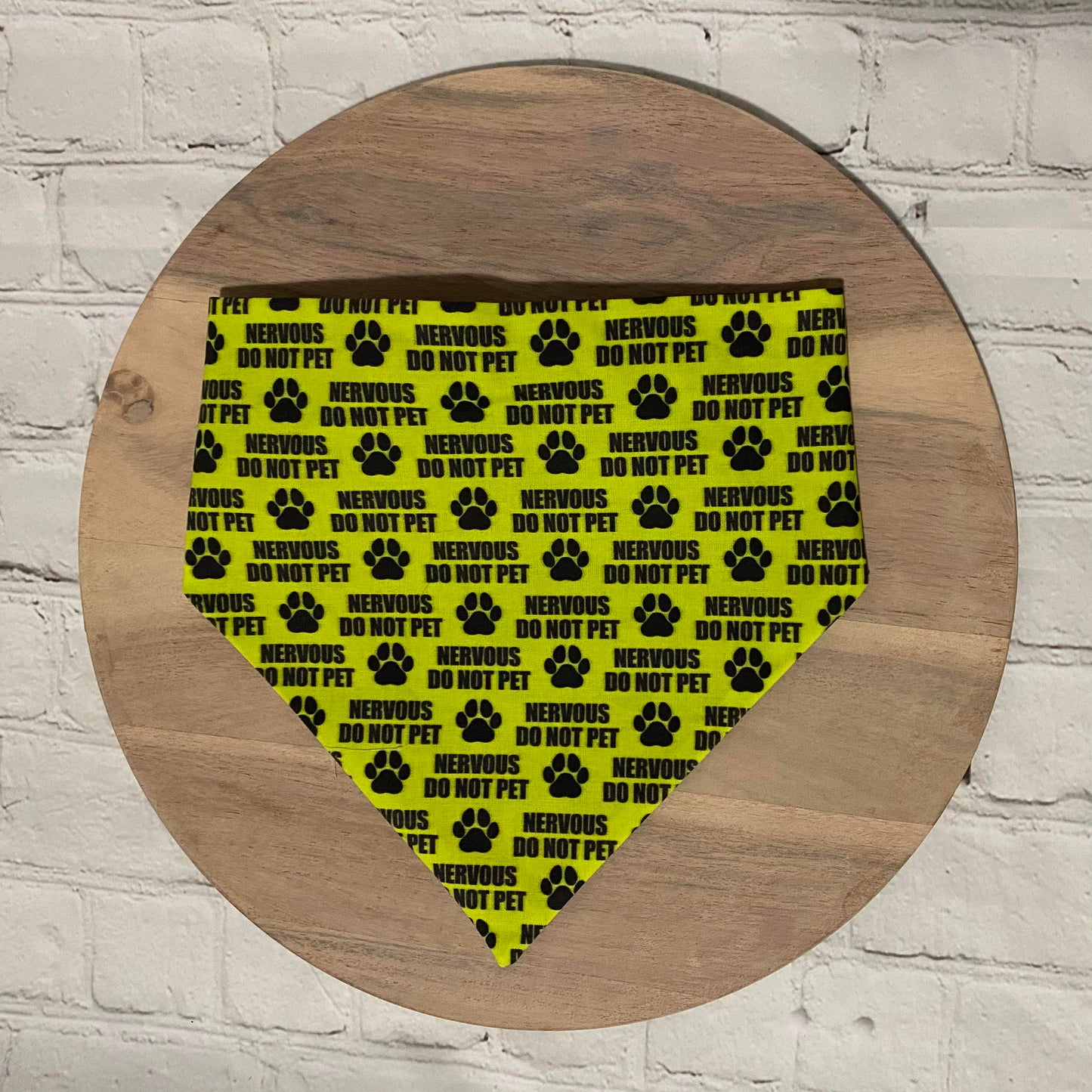 "Nervous Pup Safety" Pet Bandana