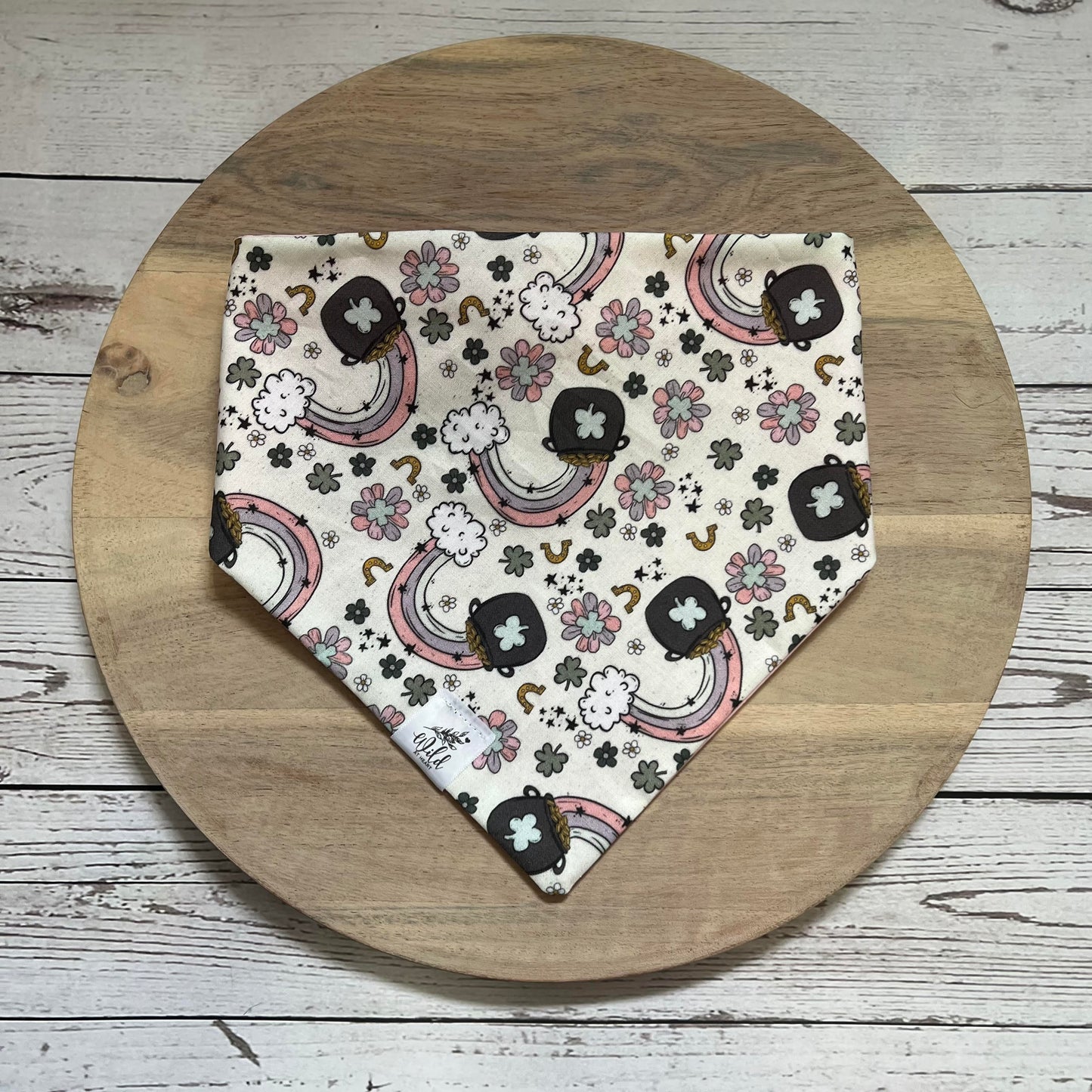 “Pot of Pastel Luck” Pet Bandana