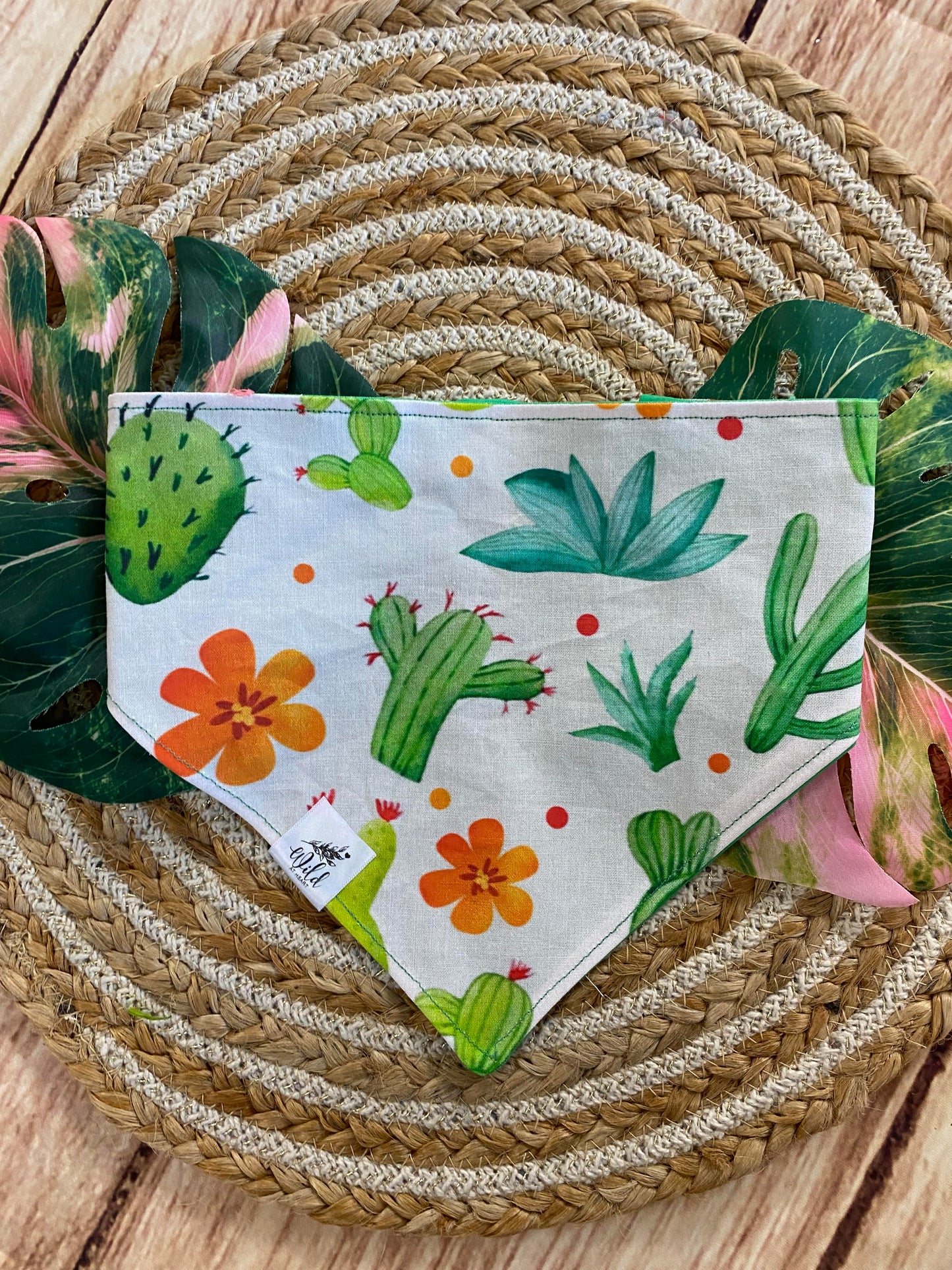 "Prickles & Petals" Pet Bandana