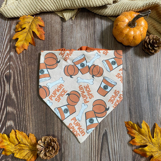 "Pupkin Spice Latte" Pet Bandana