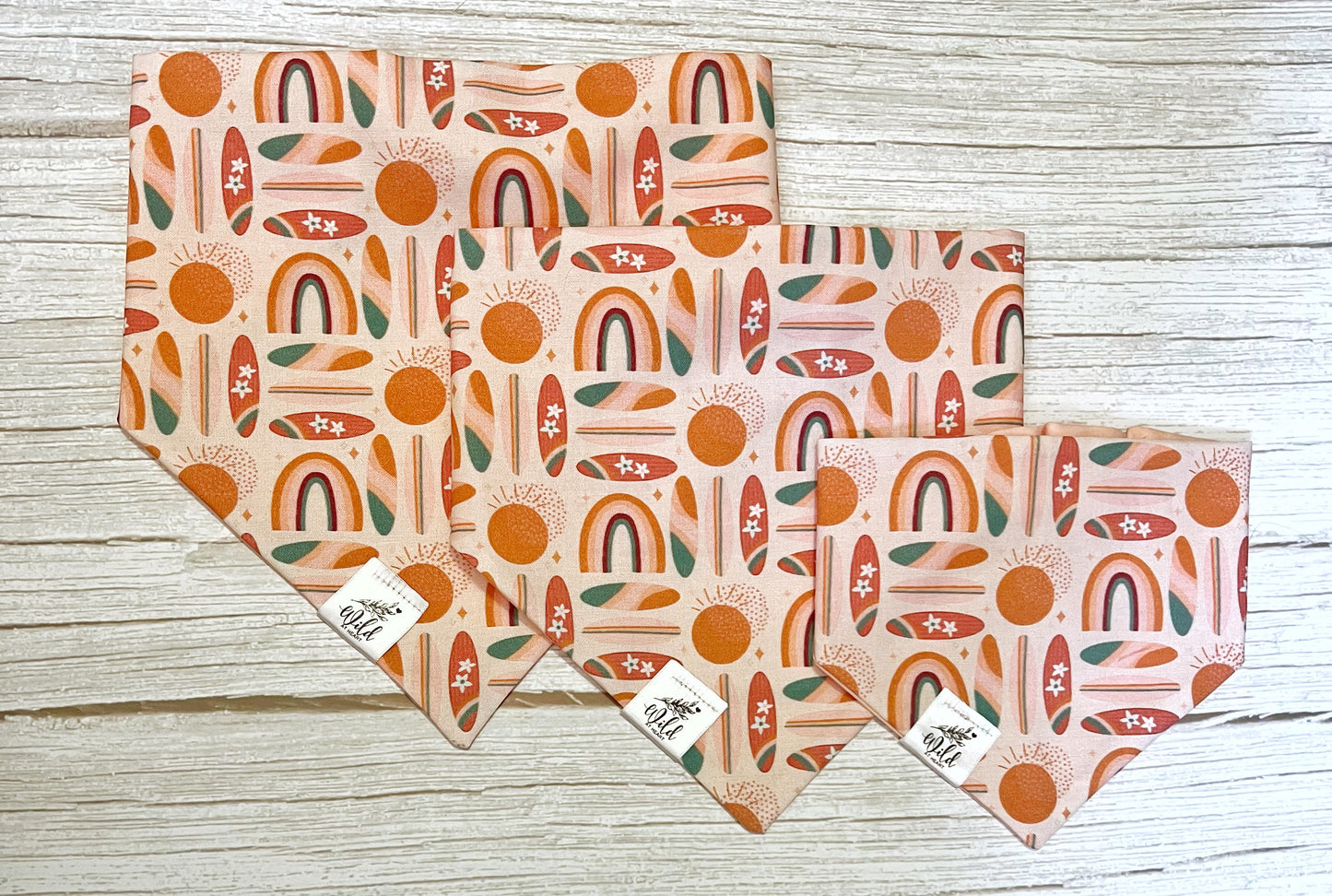 “Retro Rays” Pet Bandana